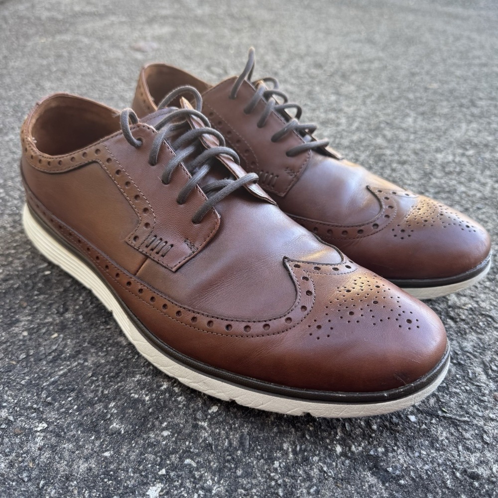 Timberland Brogue Leather Oxford Men's 10.5 Franklin Park Brown‎ Loafer Shoe